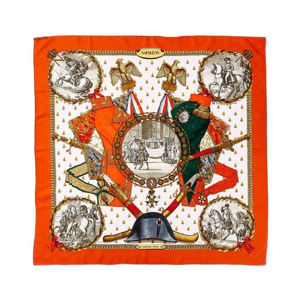 Hermès Napoleon Philippe Ledoux Silk Scarf (Authentic Pre-Loved)